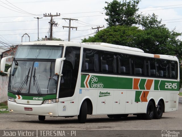 Cia. São Geraldo de Viação 21245 na cidade de Teresina, Piauí, Brasil, por João Victor. ID da foto: 2391288.