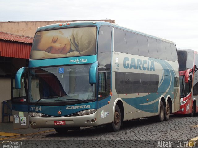 Viação Garcia 7184 na cidade de Londrina, Paraná, Brasil, por Altair Júnior. Número da foto: #2390347.