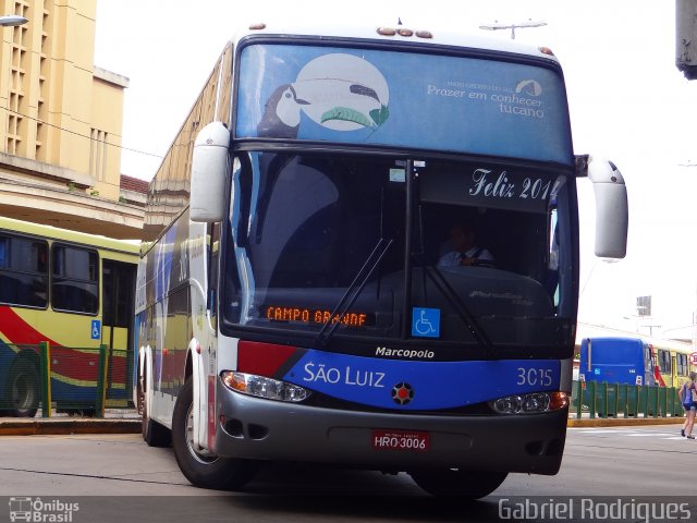 Viação São Luiz 3015 na cidade de São José do Rio Preto, São Paulo, Brasil, por Gabriel Rodrigues. Número da foto: #2344696.