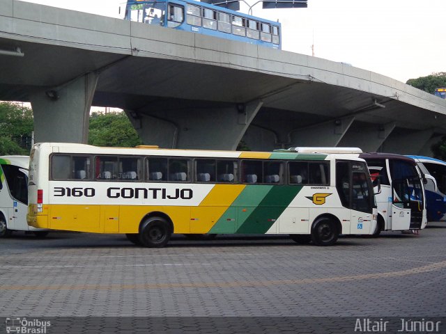 Empresa Gontijo de Transportes 3160 na cidade de Belo Horizonte, Minas Gerais, Brasil, por Altair Júnior. ID da foto: 2345547.