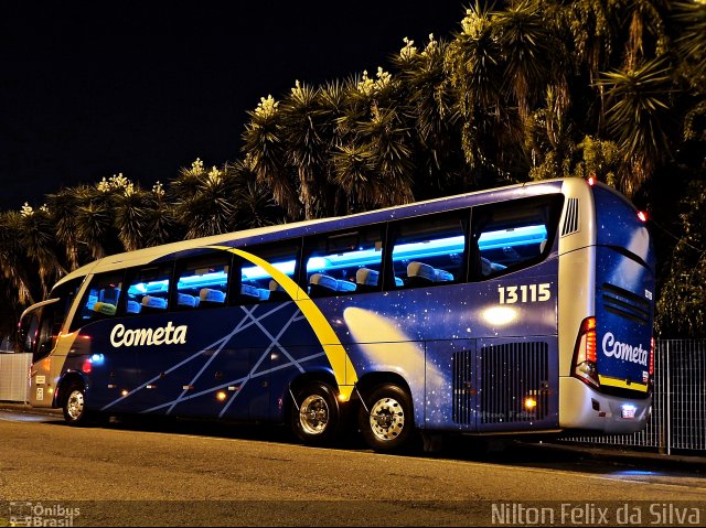 Viação Cometa 13115 na cidade de Curitiba, Paraná, Brasil, por Nilton Félix da Silva. ID da foto: 2345248.