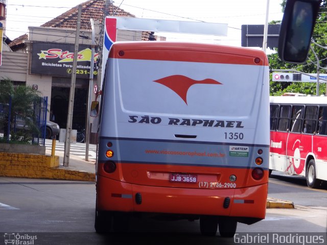 Viação São Raphael 1350 na cidade de São José do Rio Preto, São Paulo, Brasil, por Gabriel Rodrigues. ID da foto: 2345630.