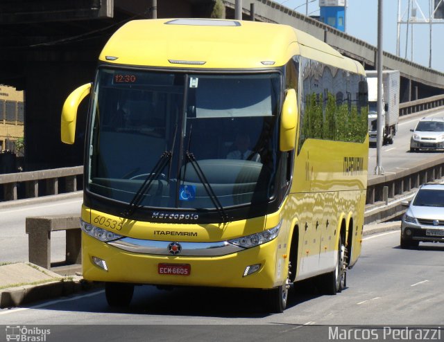 Viação Itapemirim 60535 na cidade de Rio de Janeiro, Rio de Janeiro, Brasil, por Marcos Pedrazzi. ID da foto: 2347391.