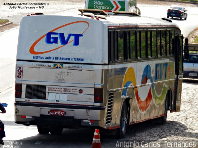 GVT - Giovana Vitória Turismo 1040 na cidade de João Monlevade, Minas Gerais, Brasil, por Antonio Carlos Fernandes. ID da foto: 2346675.