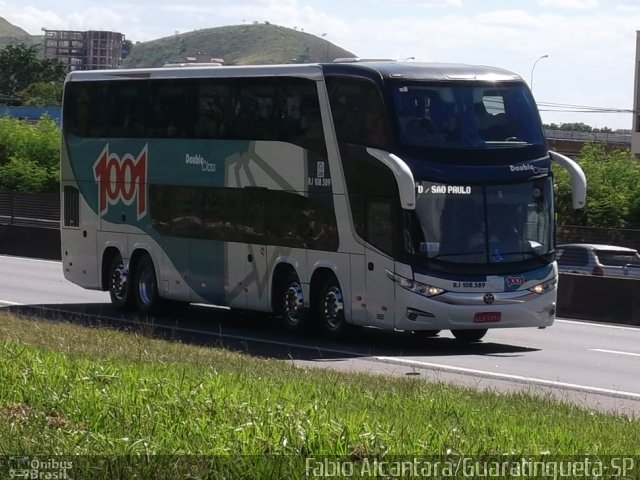 Auto Viação 1001 RJ 108.589 na cidade de Guaratinguetá, São Paulo, Brasil, por Fabio Alcantara. ID da foto: 2346495.