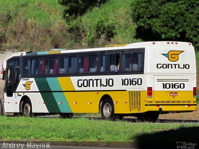 Empresa Gontijo de Transportes 10160 na cidade de Ribeirão Vermelho, Minas Gerais, Brasil, por Andrey Gustavo. ID da foto: 2348592.