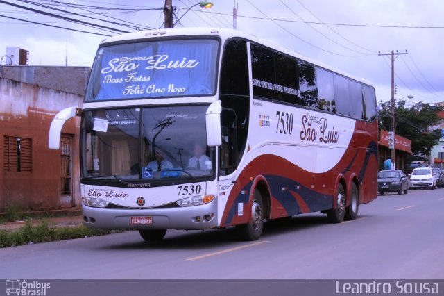 Expresso São Luiz 7530 na cidade de Cuiabá, Mato Grosso, Brasil, por [Leandro Sousa]. Número da foto: #2348706.