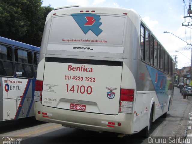 Transportadora Turística Benfica 14100 na cidade de Embu das Artes, São Paulo, Brasil, por Bruno Santino. Número da foto: #2348988.