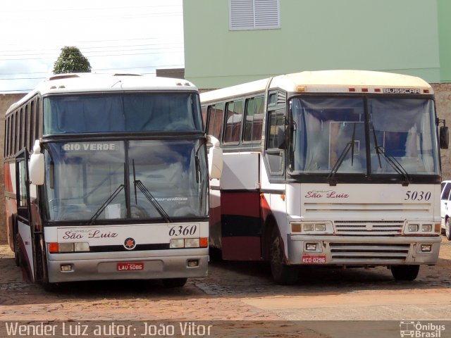 Expresso São Luiz 6360 na cidade de Rio Verde, Goiás, Brasil, por Wender Luiz dos Santos. Número da foto: #2351237.