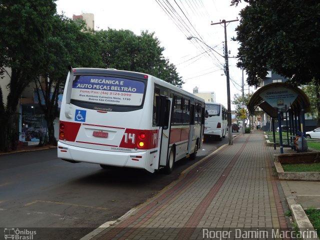 Trans Scheid Transportes Coletivos 14 na cidade de Francisco Beltrão, Paraná, Brasil, por Roger Damim Maccarini. Número da foto: #2351671.