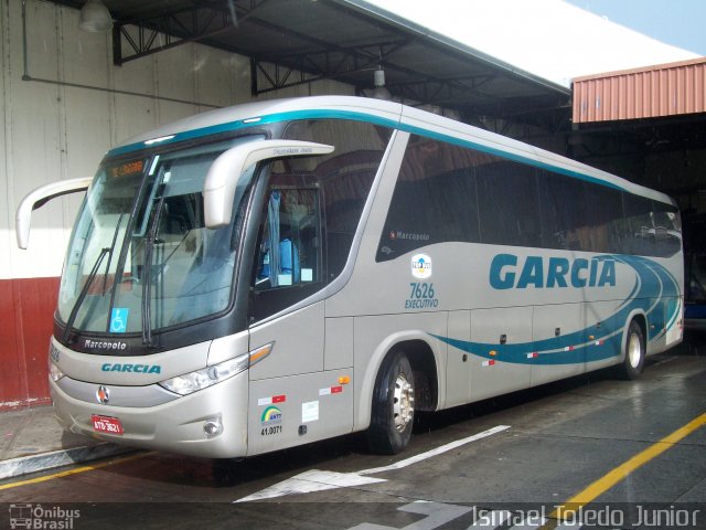 Viação Garcia 7626 na cidade de Sorocaba, São Paulo, Brasil, por Ismael Toledo Junior. Número da foto: #2350005.