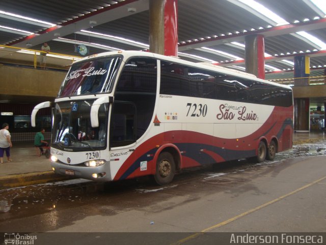 Expresso São Luiz 7230 na cidade de Cuiabá, Mato Grosso, Brasil, por Anderson Gonçalves da Fonseca. Número da foto: #2351158.