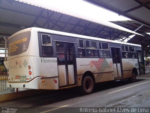 Auto Viação Floresta 2222 na cidade de Rio Branco, Acre, Brasil, por Antonio Gabriel Alves de Lima. ID da foto: 2351902.