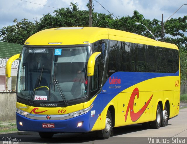 Coletivo Transportes 142 na cidade de Recife, Pernambuco, Brasil, por Vinicius Silva. ID da foto: 2352514.