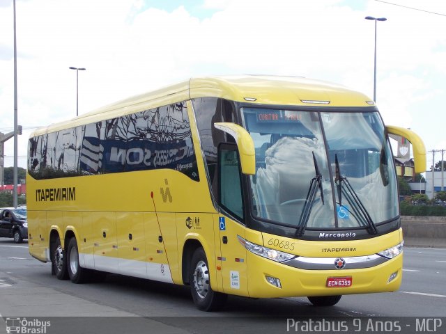 Viação Itapemirim 60685 na cidade de São Paulo, São Paulo, Brasil, por Cristiano Soares da Silva. Número da foto: #2352003.