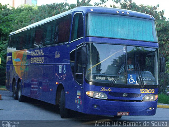 Nacional Expresso 12302 na cidade de São Paulo, São Paulo, Brasil, por André Luiz Gomes de Souza. ID da foto: 2352205.