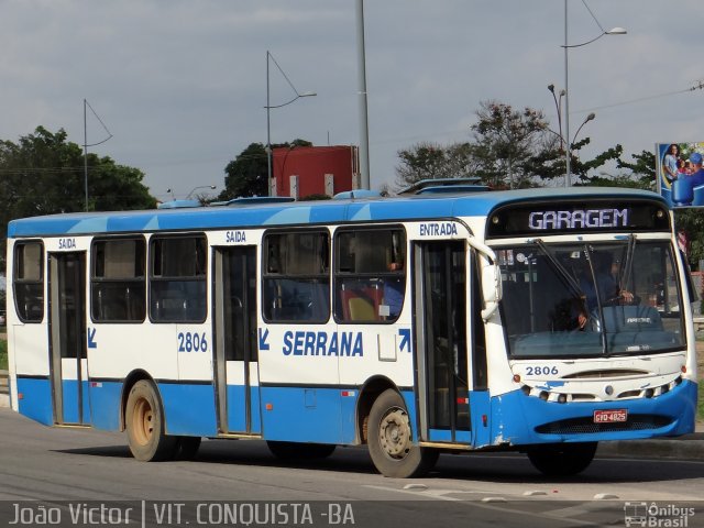 Serrana Transportes e Turismo 2806 na cidade de Vitória da Conquista, Bahia, Brasil, por João Victor. Número da foto: #2353174.