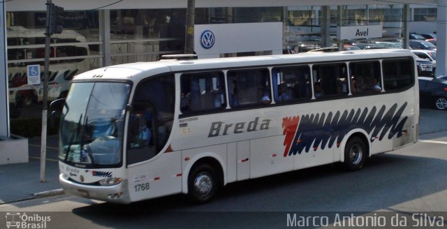 Breda Transportes e Serviços 1768 na cidade de São Bernardo do Campo, São Paulo, Brasil, por Marco Antonio da Silva. Número da foto: #2351998.