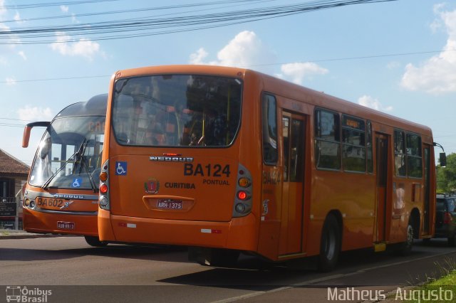 Transporte Coletivo Glória BA124 na cidade de Curitiba, Paraná, Brasil, por Matheus  Augusto. ID da foto: 2353839.