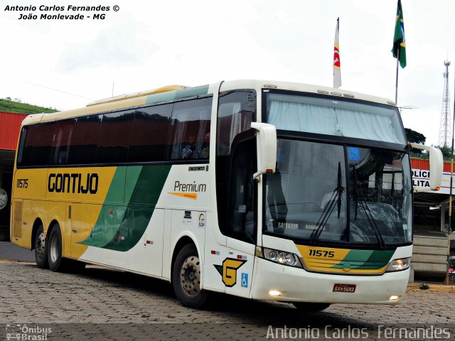 Empresa Gontijo de Transportes 11575 na cidade de João Monlevade, Minas Gerais, Brasil, por Antonio Carlos Fernandes. ID da foto: 2353866.