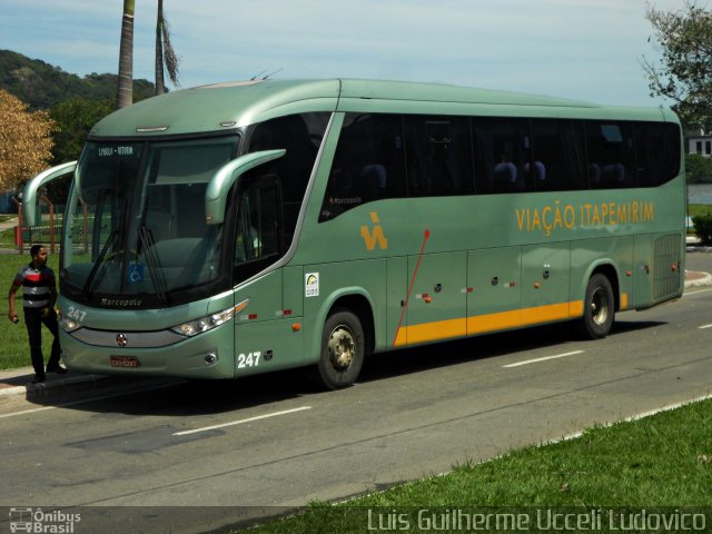 Viação Itapemirim 247 na cidade de Vitória, Espírito Santo, Brasil, por Luis Guilherme Ucceli Ludovico. ID da foto: 2355082.