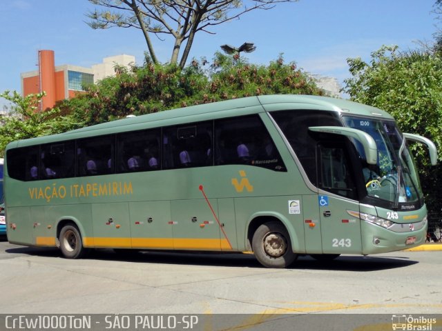 Viação Itapemirim 243 na cidade de São Paulo, São Paulo, Brasil, por Clemilton Rodrigues . ID da foto: 2355962.