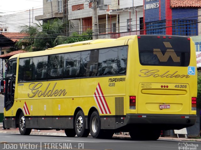 Viação Itapemirim 45305 na cidade de Teresina, Piauí, Brasil, por João Victor. ID da foto: 2356390.