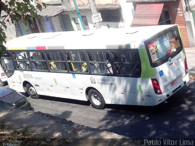 Viação Vila Real B11704 na cidade de Rio de Janeiro, Rio de Janeiro, Brasil, por Paulo Vitor Lima. ID da foto: 2356751.