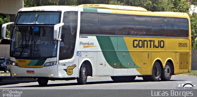 Empresa Gontijo de Transportes 11565 na cidade de Araxá, Minas Gerais, Brasil, por Lucas Borges . Número da foto: #2356796.
