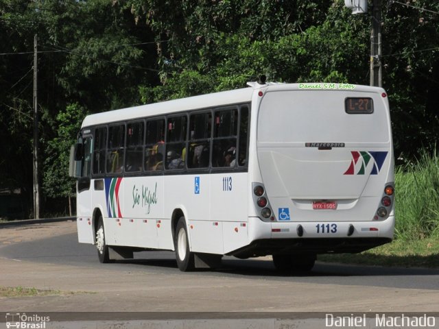 Transportes Urbanos São Miguel de Ilhéus 1113 na cidade de Ilhéus, Bahia, Brasil, por Daniel  Machado. Número da foto: #2391732.