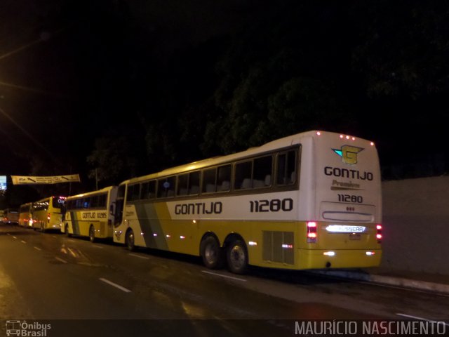 Empresa Gontijo de Transportes 11280 na cidade de Belo Horizonte, Minas Gerais, Brasil, por Maurício Nascimento. ID da foto: 2392056.