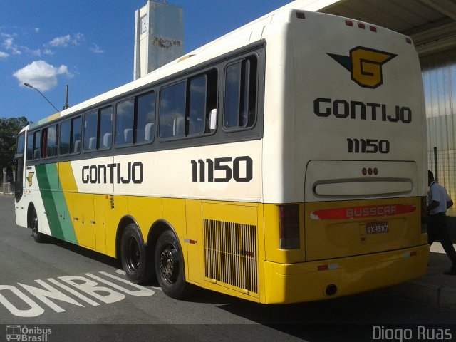 Empresa Gontijo de Transportes 11150 na cidade de Belo Horizonte, Minas Gerais, Brasil, por Diogo Ruas. ID da foto: 2392663.