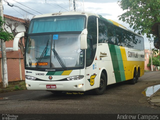 Empresa Gontijo de Transportes 14010 na cidade de Pirapora, Minas Gerais, Brasil, por Andrew Campos. Número da foto: #2393071.