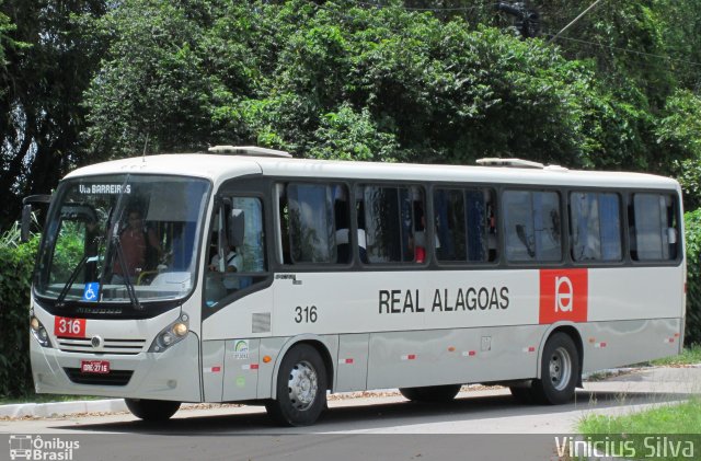 Real Alagoas de Viação 316 na cidade de Recife, Pernambuco, Brasil, por Vinicius Silva. ID da foto: 2392693.