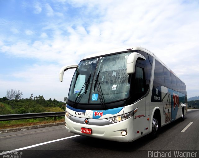 Auto Viação 1001 RJ 108.111 na cidade de Magé, Rio de Janeiro, Brasil, por Richard Wagner. Número da foto: #2391713.
