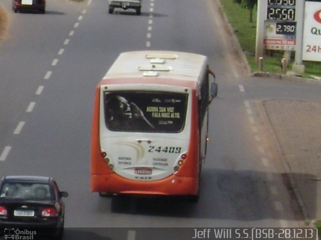 VIAN - Viação Anapolina 24409 na cidade de Candangolândia, Distrito Federal, Brasil, por Jefferson Willian da Silva de Sousa. Número da foto: #2391945.