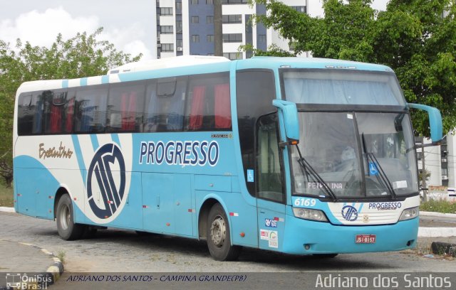 Auto Viação Progresso 6169 na cidade de Campina Grande, Paraíba, Brasil, por Adriano dos Santos. ID da foto: 2409904.