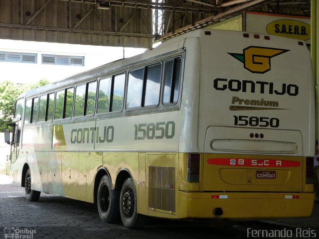 Empresa Gontijo de Transportes 15850 na cidade de Barretos, São Paulo, Brasil, por Fernando Reis. ID da foto: 2410191.