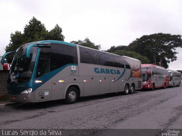 Viação Garcia 7024 na cidade de São Paulo, São Paulo, Brasil, por Lucas Sérgio da Silva. ID da foto: 2410821.