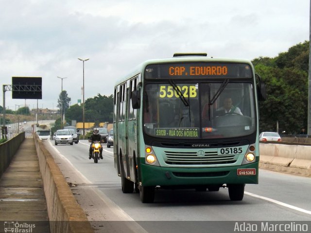 SM Transportes 05185 na cidade de Belo Horizonte, Minas Gerais, Brasil, por Adão Raimundo Marcelino. ID da foto: 2411711.