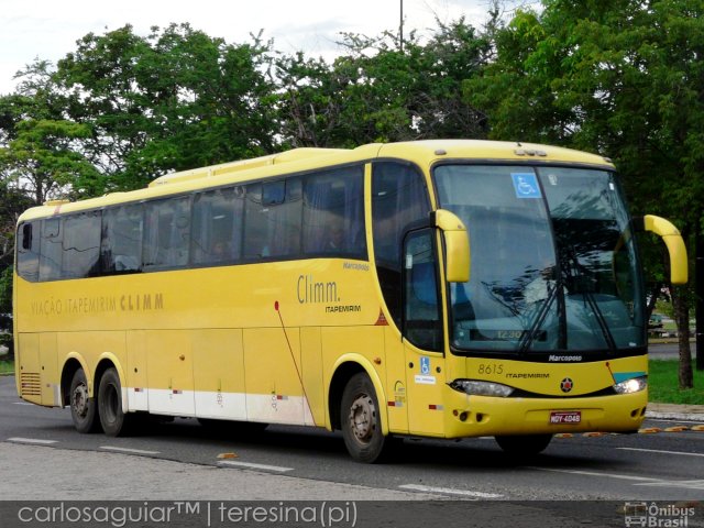 Viação Itapemirim 8615 na cidade de Teresina, Piauí, Brasil, por Carlos Aguiar ®. ID da foto: 2412345.