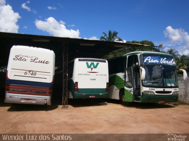 Expresso São Luiz 6740 na cidade de Aragarças, Goiás, Brasil, por Wender Luiz dos Santos. Número da foto: #2413750.