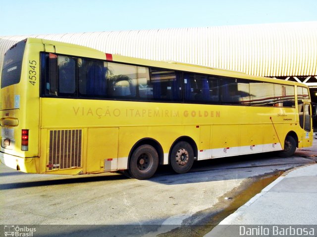 Viação Itapemirim 45345 na cidade de Rio de Janeiro, Rio de Janeiro, Brasil, por Ebert Ramos. Número da foto: #2412820.