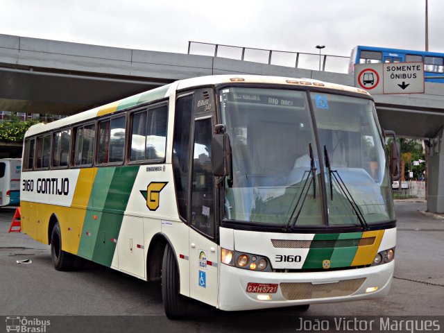 Empresa Gontijo de Transportes 3160 na cidade de Belo Horizonte, Minas Gerais, Brasil, por João Victor Marques. Número da foto: #2413497.