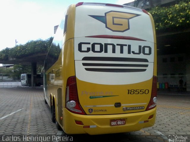 Empresa Gontijo de Transportes 18550 na cidade de Belo Horizonte, Minas Gerais, Brasil, por Carlos Henrique Pereira. Número da foto: #2413090.