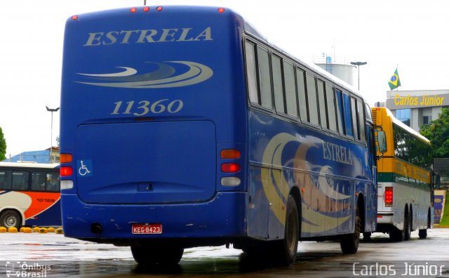 Viação Estrela 11360 na cidade de Goiânia, Goiás, Brasil, por Carlos Júnior. Número da foto: #2412536.