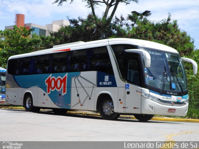 Auto Viação 1001 RJ 108.671 na cidade de São Paulo, São Paulo, Brasil, por Leonardo Guedes de Sá. ID da foto: 2415820.