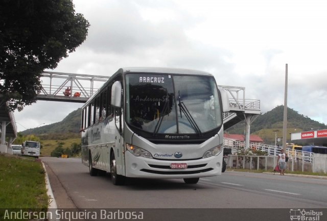 Viação Cordial Transportes e Turismo 1011 na cidade de João Neiva, Espírito Santo, Brasil, por Anderson Siqueira Barbosa. Número da foto: #2414461.