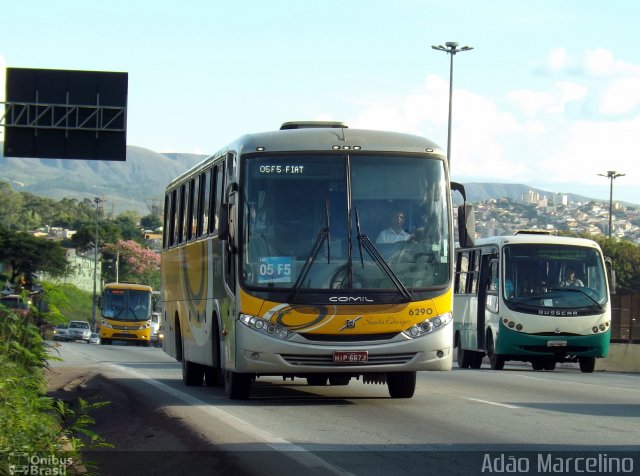 Viação Santa Edwiges 6290 na cidade de Belo Horizonte, Minas Gerais, Brasil, por Adão Raimundo Marcelino. Número da foto: #2415500.