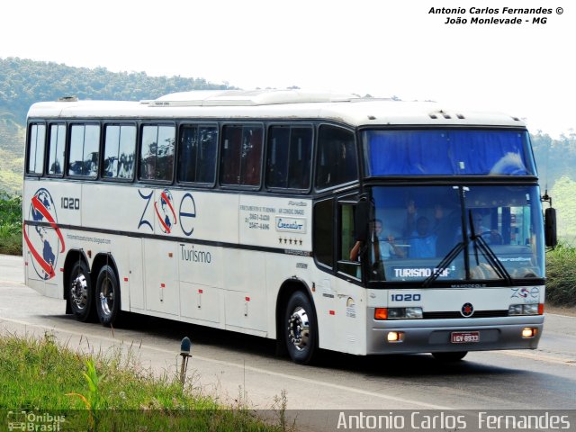 Zoe Turismo 1020 na cidade de João Monlevade, Minas Gerais, Brasil, por Antonio Carlos Fernandes. Número da foto: #2414314.